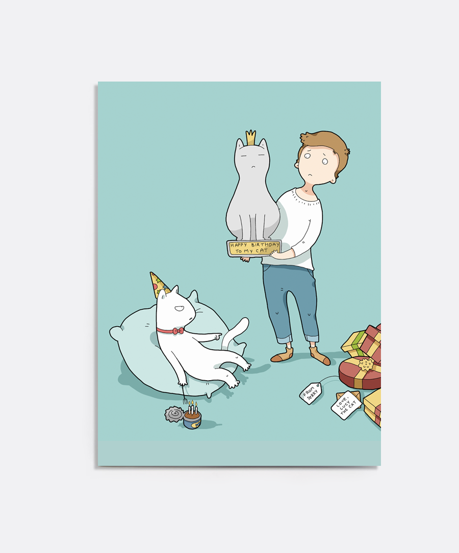 Birthday Cat Card