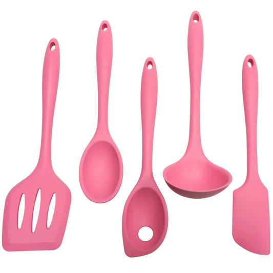 5 Piece Premium Silicone Kitchen Tool and Utensil Set