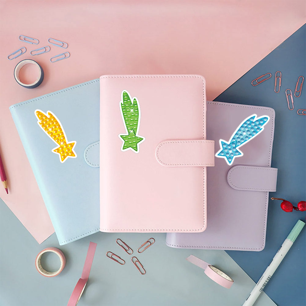 18PCS Diamond Painting Outer Space Stickers Kits for Kids Beginner Toy