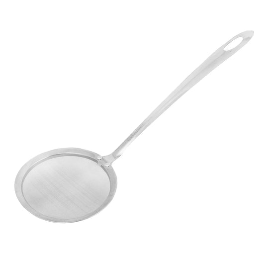 Kitchen Stainless Steel Mesh Hanging Oil Filter Net Strainer Scoop Spoon