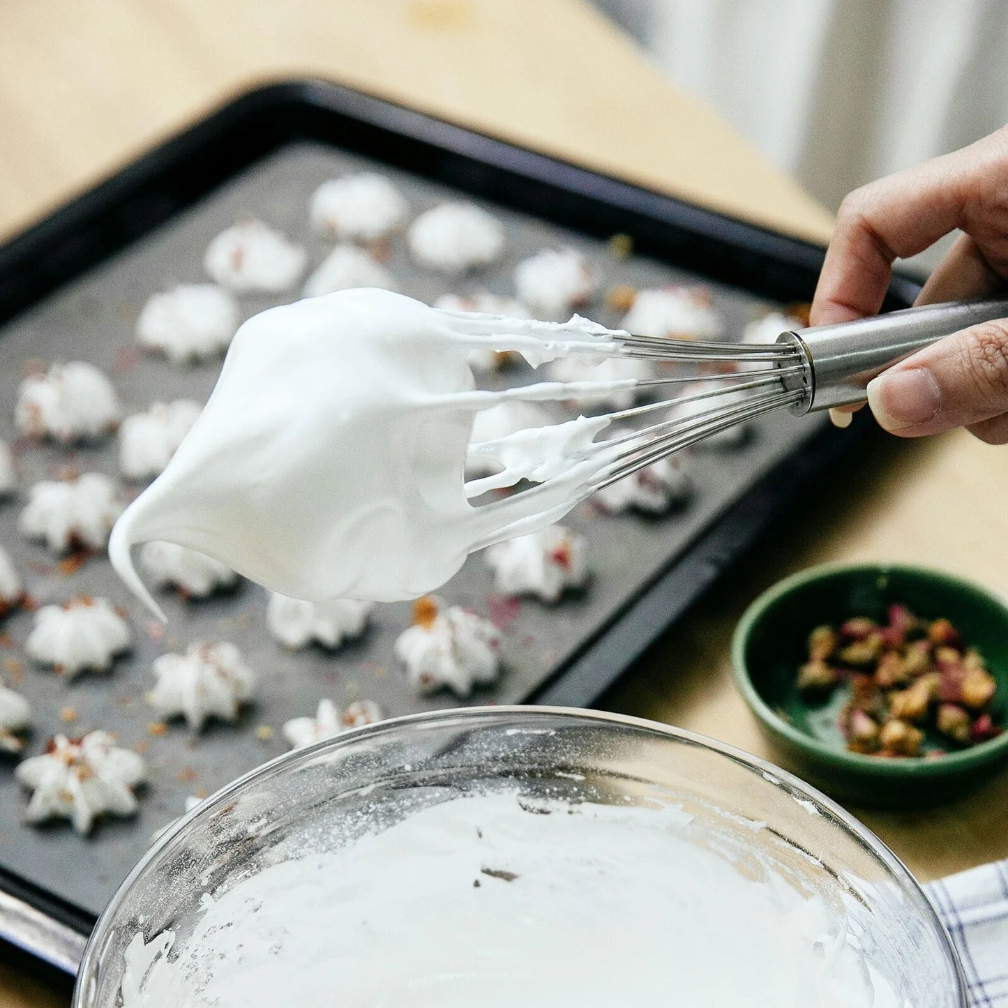 3Pcs Silicone Whisk 8" 10" 12" Kitchen Whisk Wire Whisks Beater